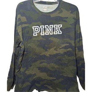 PINK Camo Long Sleeve Shirt
